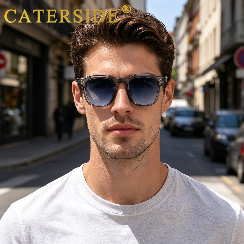 CATERSIDE Fashion Men Sunglasses Small Frame Square Personalized Design Sun Glasses Women Travel Party Business Festival Gift - Image 3