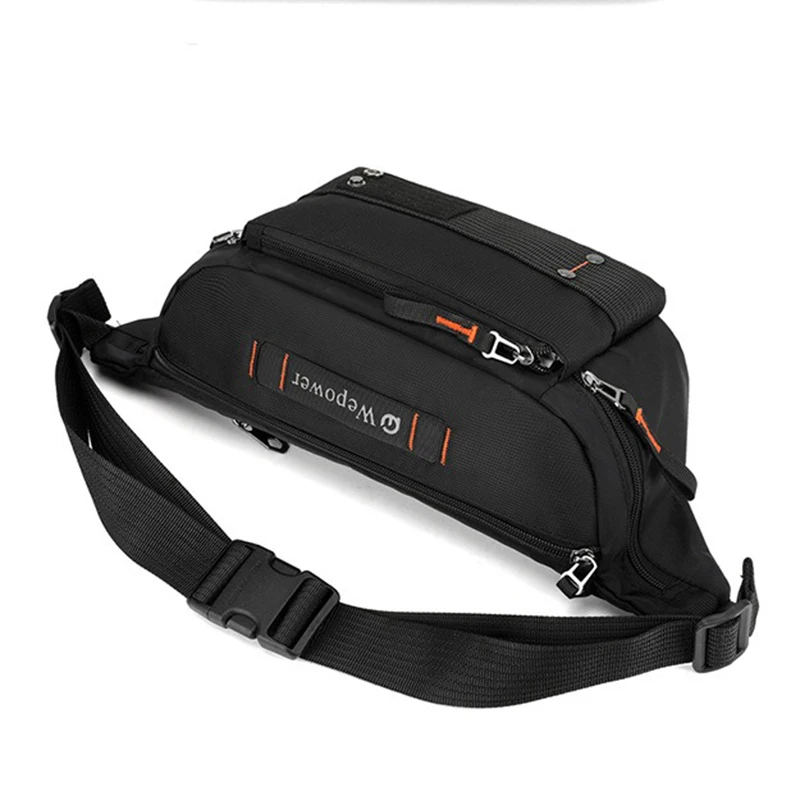 Men Waist Pack Belt Bag Cross Body Sling Chest Bags Commuter Outdoor Sports Travel Climb Nylon Male Shoulder Bum Hip Fanny Bags - Image 4