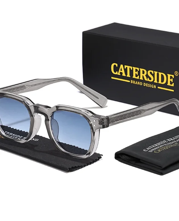 CATERSIDE Fashion Men Sunglasses Small Frame Square Personalized Design Sun Glasses Women Travel Party Business Festival Gift