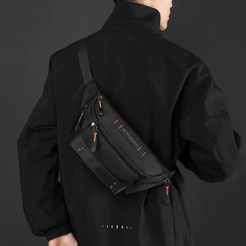 Men Waist Pack Belt Bag Cross Body Sling Chest Bags Commuter Outdoor Sports Travel Climb Nylon Male Shoulder Bum Hip Fanny Bags - Image 3